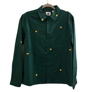 Green Disney womens Shirt with Yellow Accents